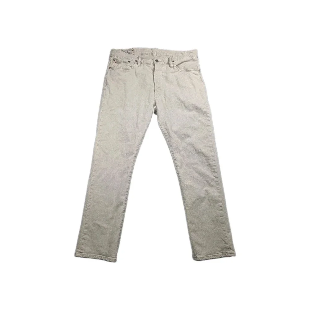 Polo Ralph Lauren Varick Slim Straight Gray Jeans Pants 5 Pocket Size 52x30
